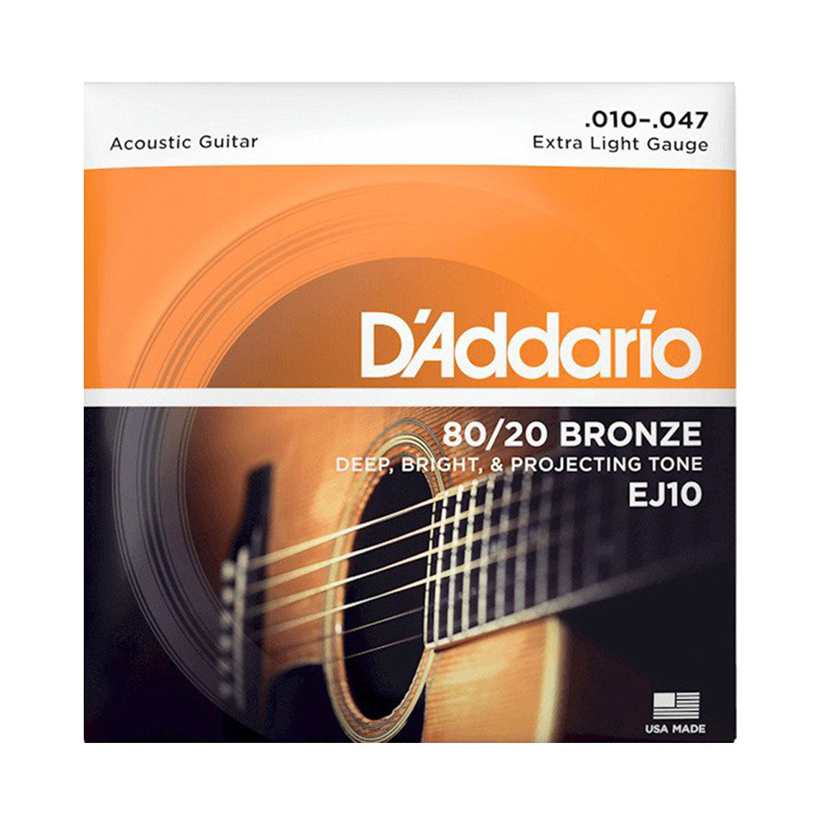 D’Addario EJ10 10-47 Extra Light Acoustic Guitar Strings