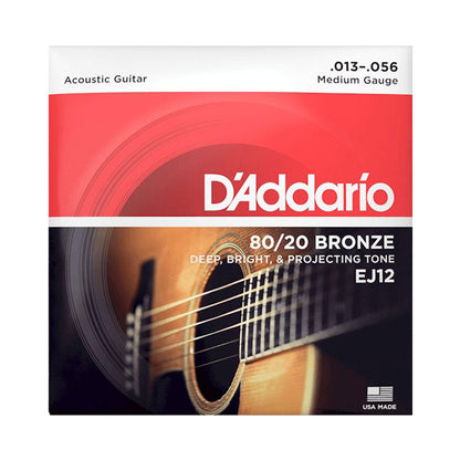 D’Addario EJ12 13-56 Medium Acoustic Guitar Strings
