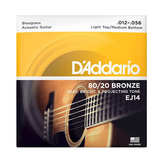 D’Addario EJ14 12-56 Light Top/Medium Bottom Acoustic Guitar Strings