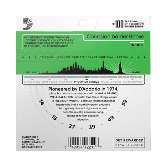 D’Addario EJ18 14-59 Heavy Acoustic Guitar Strings