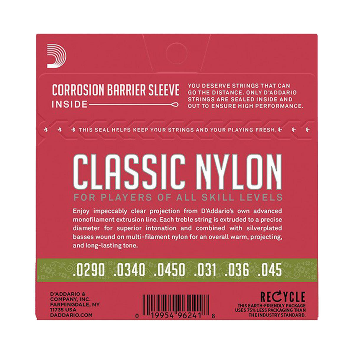 D’addario EJ27N 1/2 Normal Tension Classic Guitar Strings
