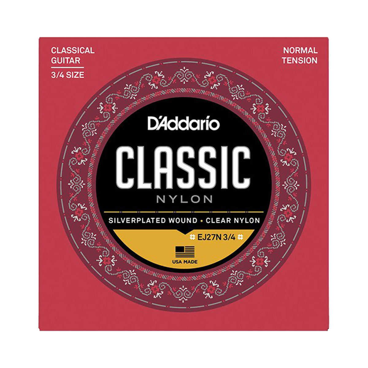 D’Addario EJ27N 3/4 Normal Tension Classic Guitar Strings