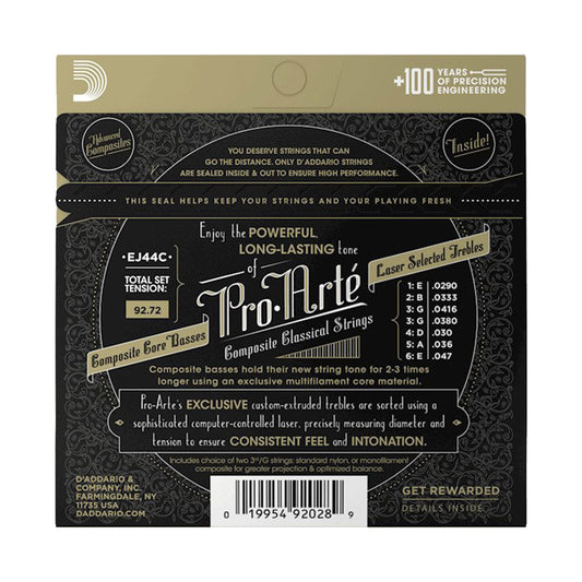 D’addario EJ44C Pro-Arte Extra Hard Tension Composite Core Classic Guitar Strings