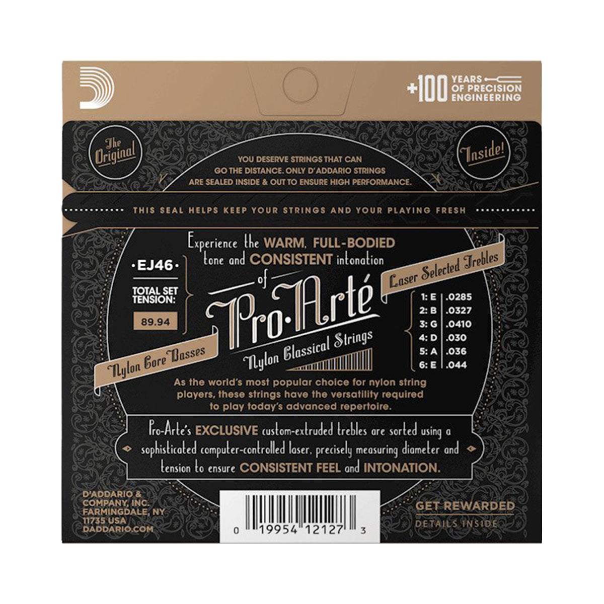 D’addario EJ46 Pro-Arte Hard Tension Nylon Classic Guitar Strings