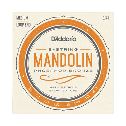 D’Addario EJ74 Phosphor Bronze Medium Mandolin Strings