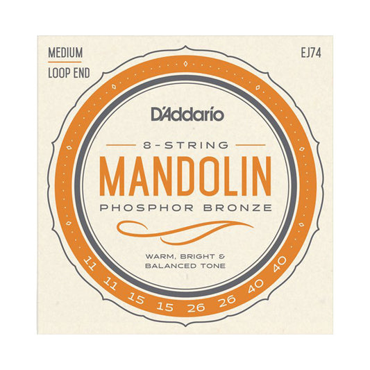 D’Addario EJ74 Phosphor Bronze Medium Mandolin Strings