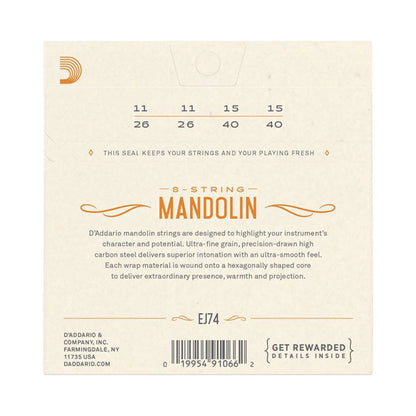 D’Addario EJ74 Phosphor Bronze Medium Mandolin Strings