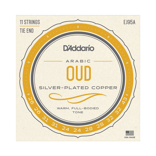 D'Addario Oud Normal Tension 11-String Set for Arabic Tuning EJ95A