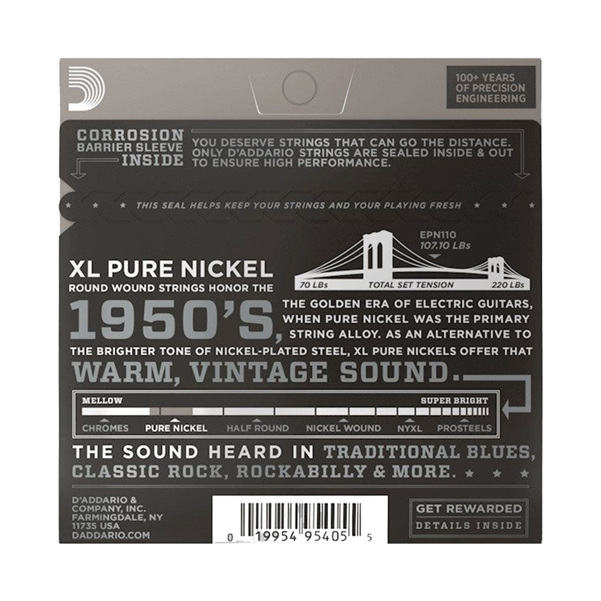 D’addario EPN110 10-45 Electric Regular Light Electric Guitar Strings