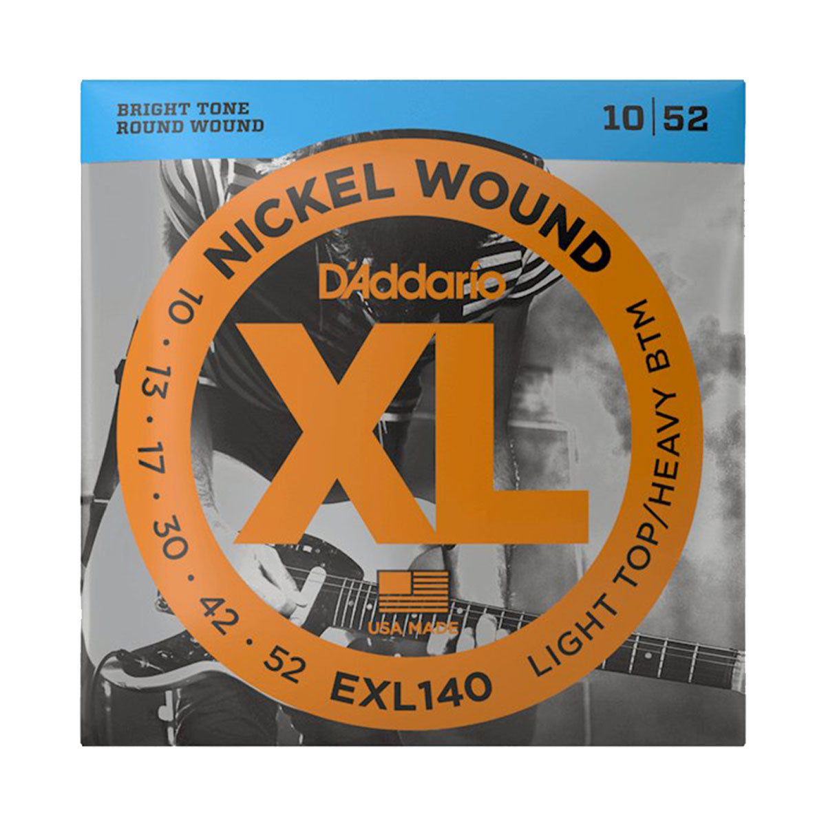 D’Addario EXL140 10-52 Light Top/Heavy Bottom Electric Guitar Strings