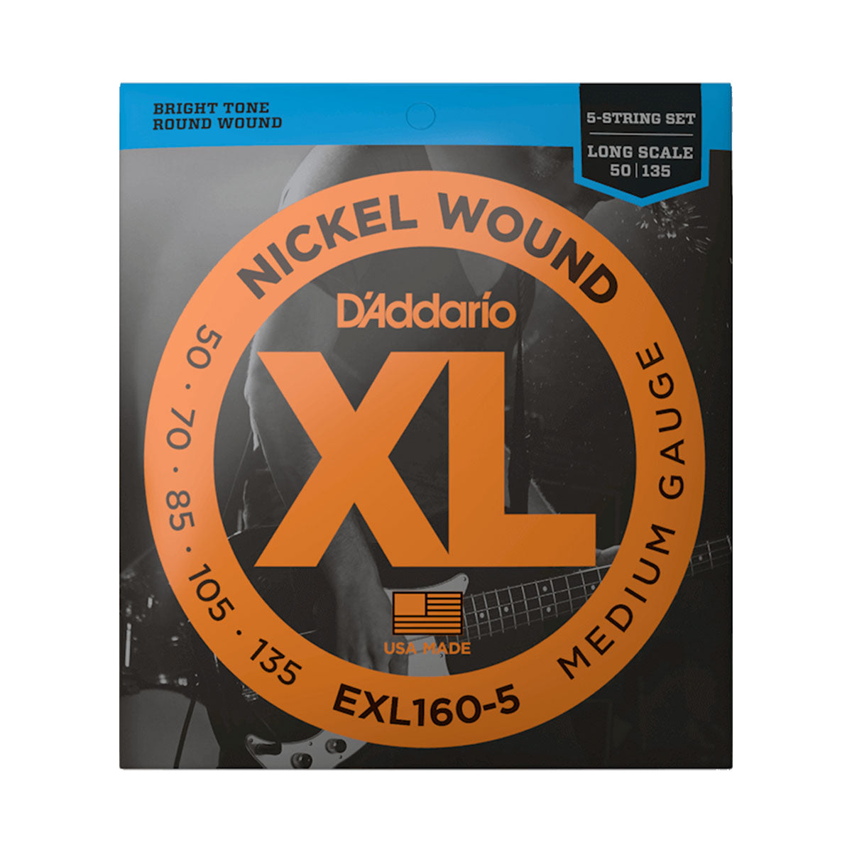 D’addadrio EXL160-5 50-135 5-String Medium Long Scale Base Strings