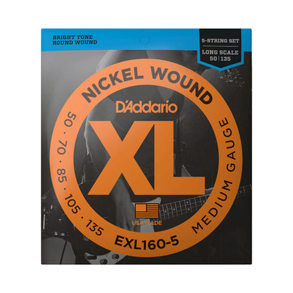 D’addadrio EXL160-5 50-135 5-String Medium Long Scale Base Strings