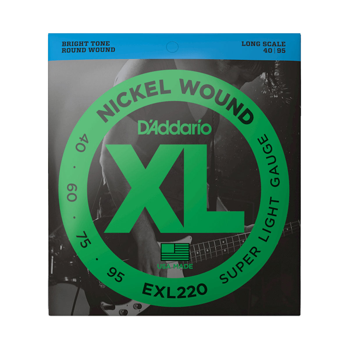 D’addario EXL220 40-95 Super Light Long Scale Bass Strings