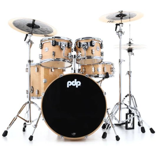 PDP Concept Maple 5-Piece Shell Pack 22", Natural Lacquer, Chrome Hardware