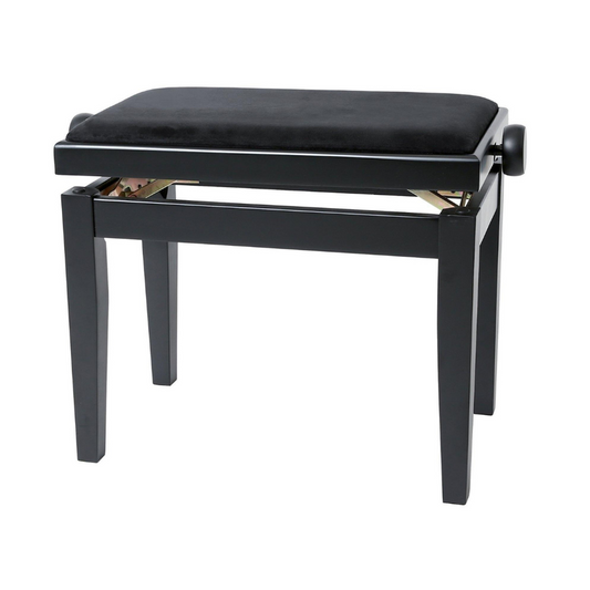 GEWA Piano Bench Deluxe, Black Matte