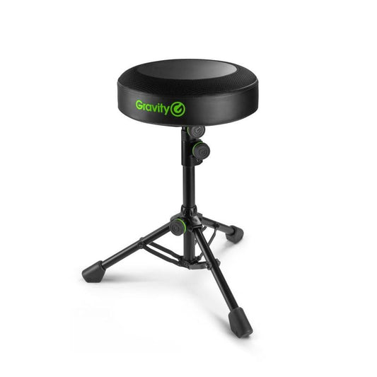 Gravity FD SEAT 1 Round Musicians Stool, Foldable, Adjustable Height