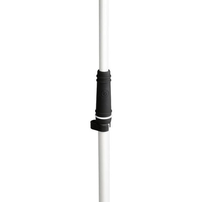 Gravity Microphone Stand with Round Base, White