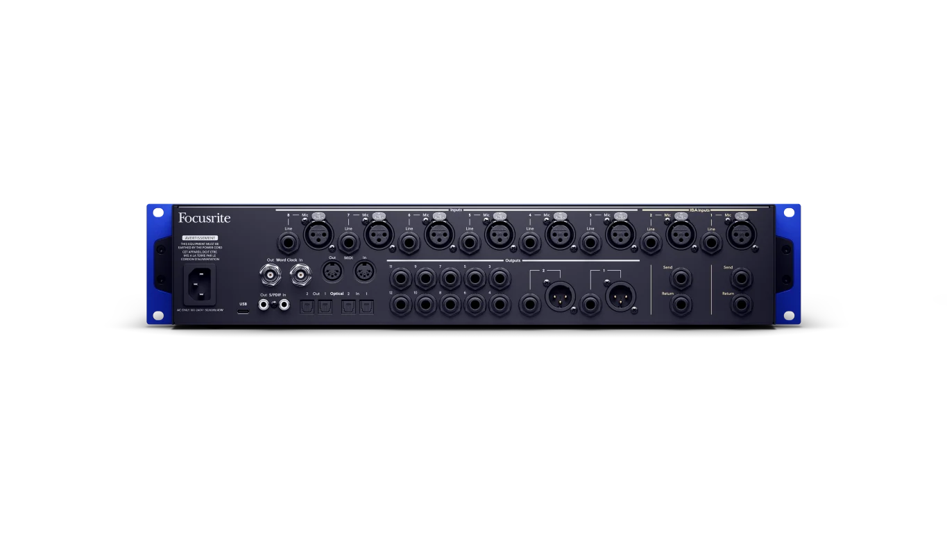 Focusrite ISA C8X 26-In/28-Out USB-C Audio Interface