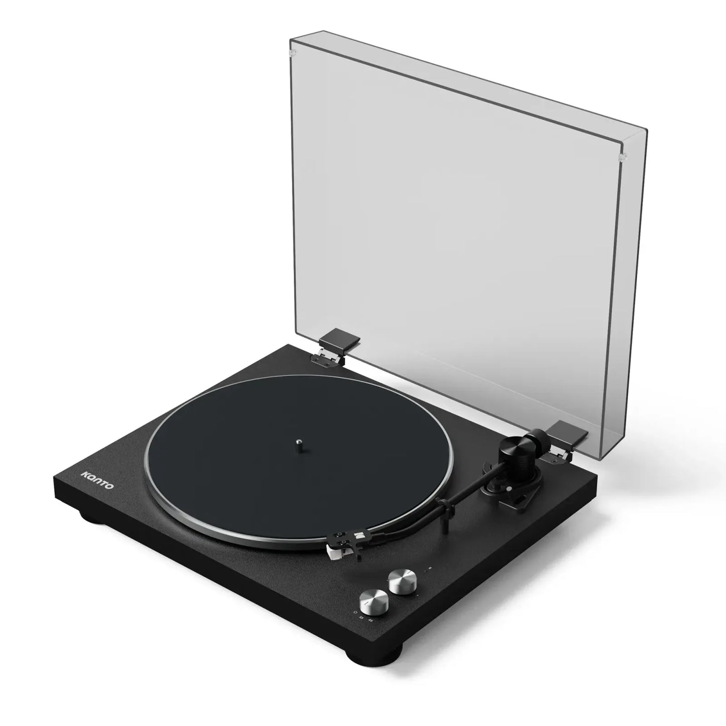 Kanto OBI3 Turntable with Bluetooth 5.3, Preamp, and Pitch Control, Matte Black