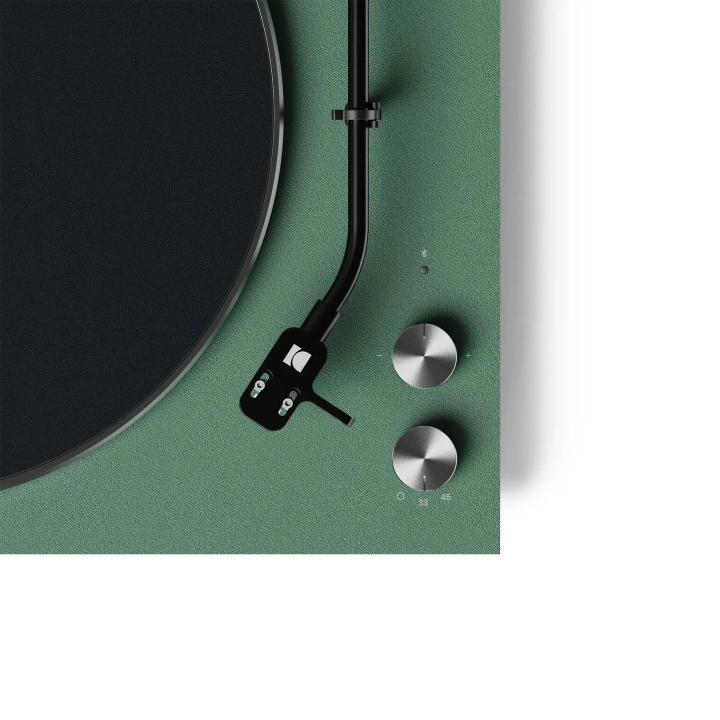 Kanto OBI3 Turntable with Bluetooth 5.3, Preamp, and Pitch Control, Matte Green