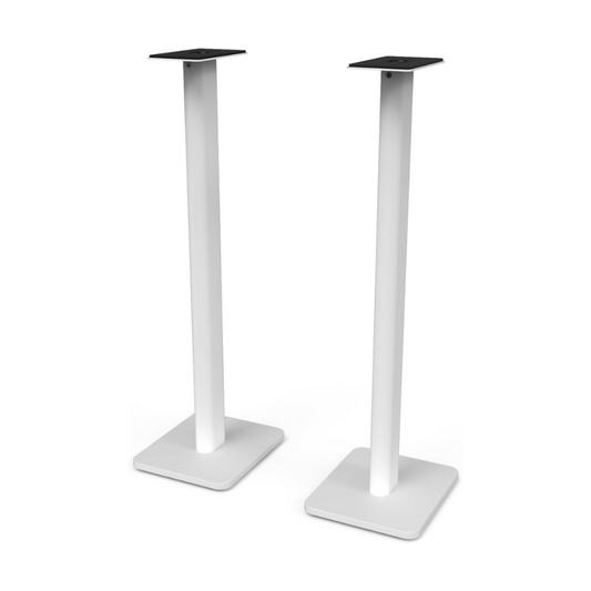 Kanto SP32PLW Universal Speaker Floor Stands for Bookshelf Speakers, 32", White (Sold in Pairs)