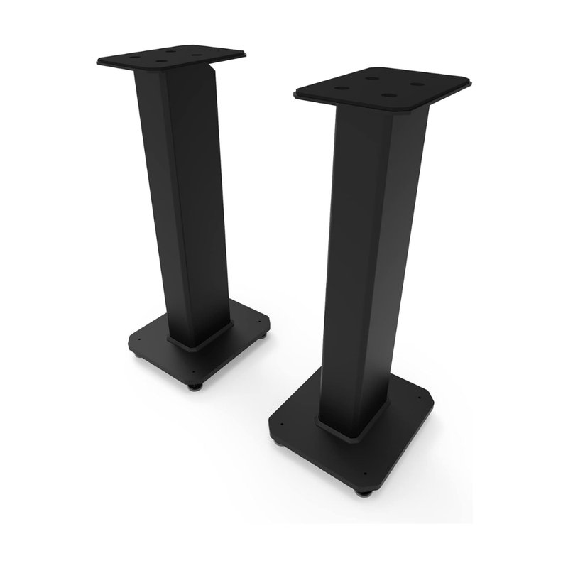 Kanto SX26 Universal Fillable Speaker Floor Stands for Bookshelf Speakers, Black (Sold in Pairs)