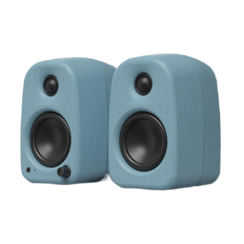 Kanto UKI 100W Desktop Speakers with Bluetooth, USB-C, Headphone out, Cornflower (Matte Blue), Sold in Pairs