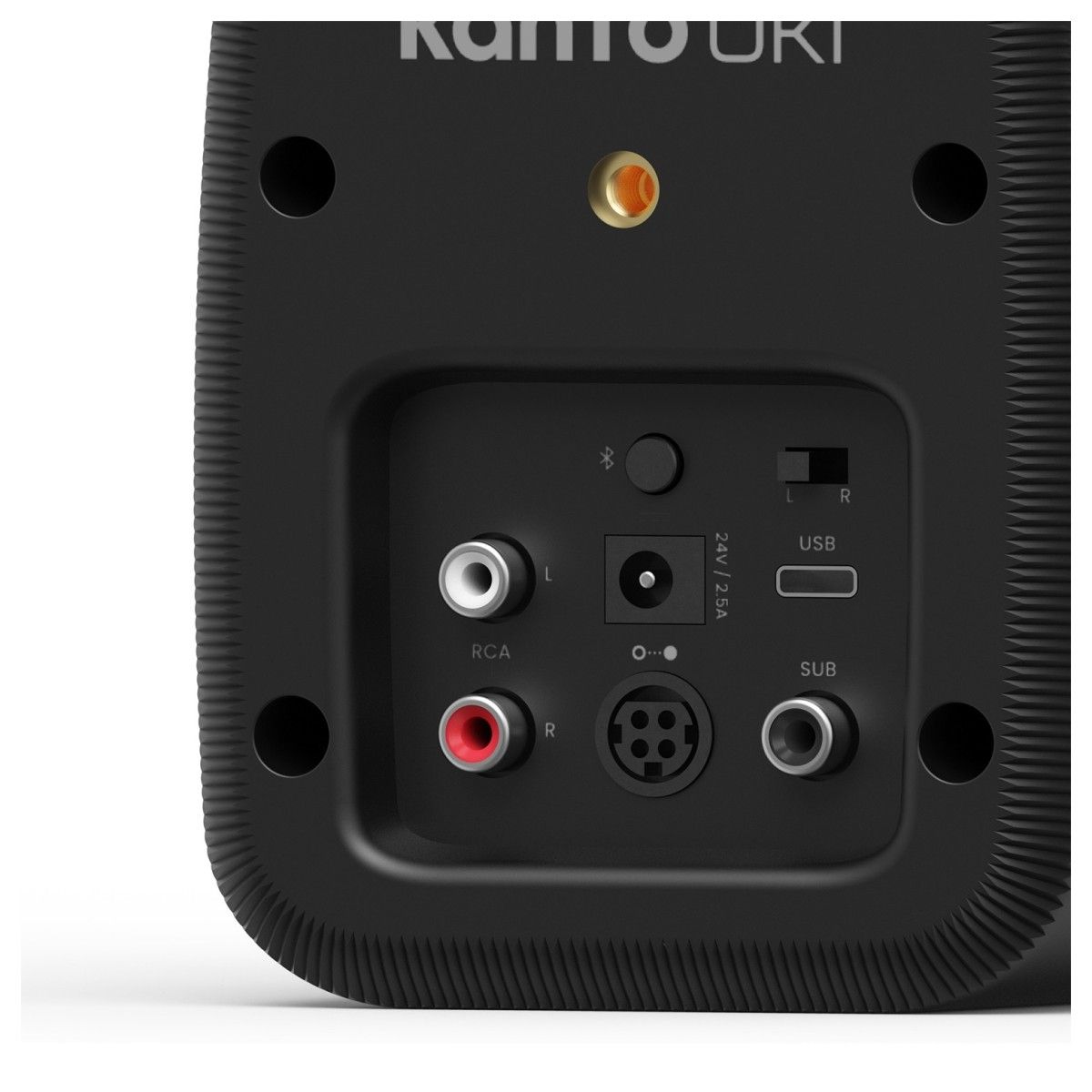 Kanto UKI 100W Desktop Speakers with Bluetooth, USB-C, Headphone out, Onyx (Matte Black), Sold in Pairs