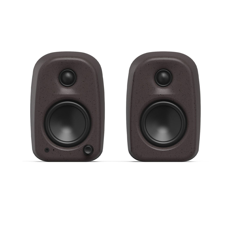 Kanto UKI 100W Desktop Speakers with Bluetooth, USB-C, Headphone out, Pumice (Speckled Brown), Sold in Pairs