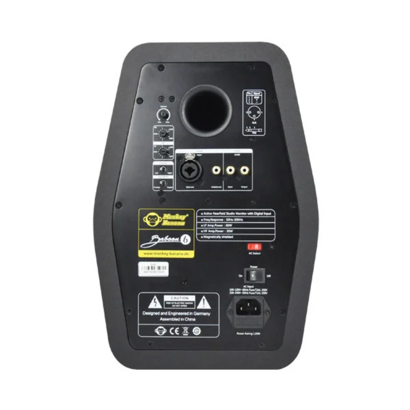 Monkey Banana Baboon 6 Studio Monitors, Black