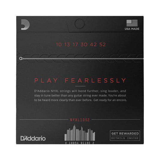 D’addario NYXL1052 10-52 Light Top/Heavy Bottom Electric Guitar Strings