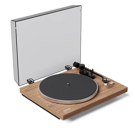 Kanto OBI3 Turntable with Bluetooth 5.3, Preamp, and Pitch Control, Walnut