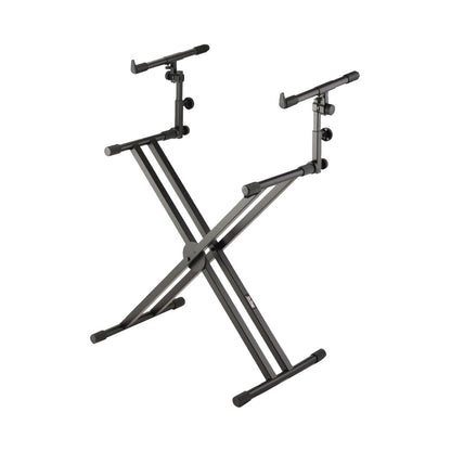 On-Stage KS7292 Double-X Ergo-Lok Keyboard Stand with Second Tier