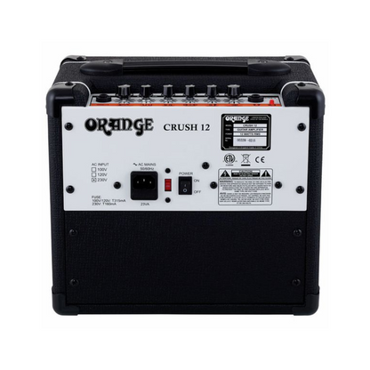 Orange Crush 12 – 12W Guitar Combo Amp, Black