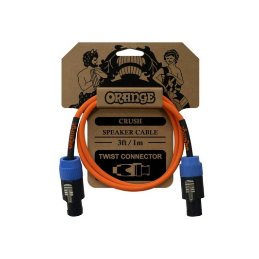 Orange Crush 3' Speaker Cable – Speakon Twist to Twist Connector