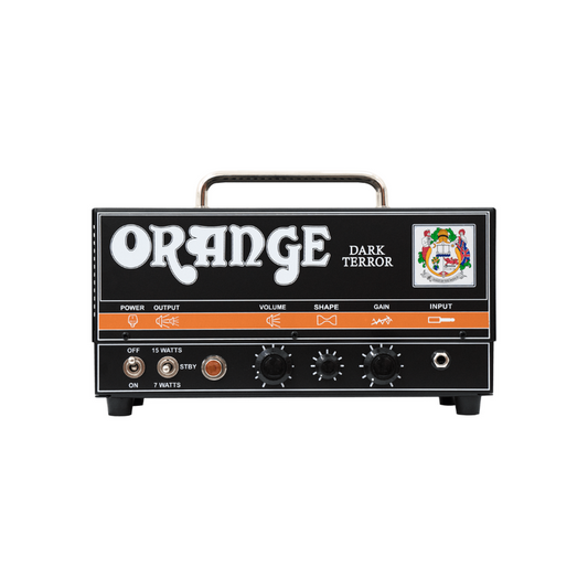 Orange Dark Terror – 15W High-Gain Tube Guitar Amp Head with Shape Control & FX Loop