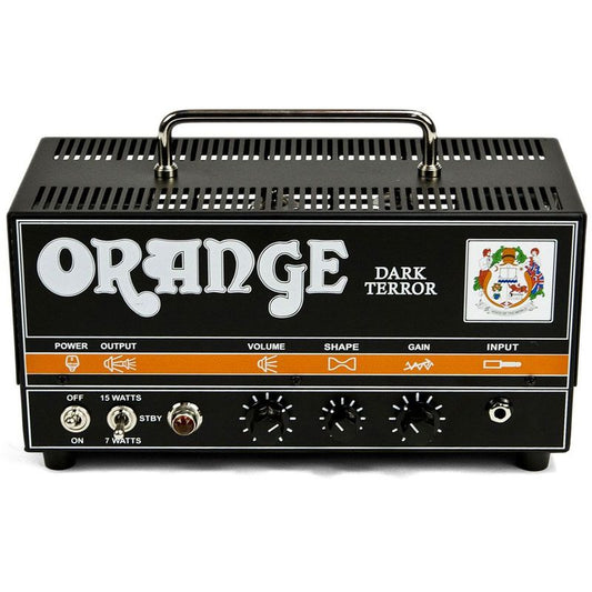 Orange Dark Terror – 15W High-Gain Tube Guitar Amp Head with Shape Control & FX Loop
