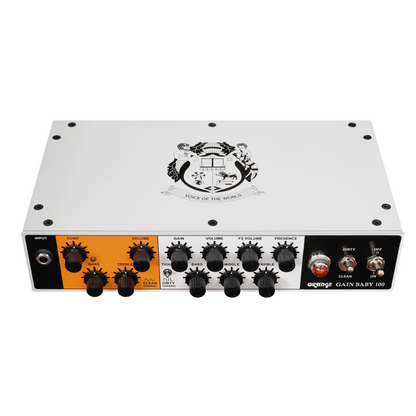 Orange Gain Baby 100 – 100W Single-Channel Guitar Amp Head with CabSim, FX Loop & Attenuator