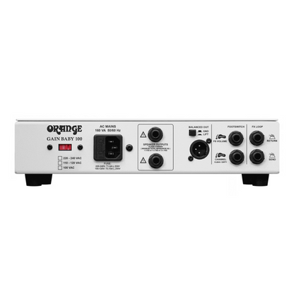 Orange Gain Baby 100 – 100W Single-Channel Guitar Amp Head with CabSim, FX Loop & Attenuator