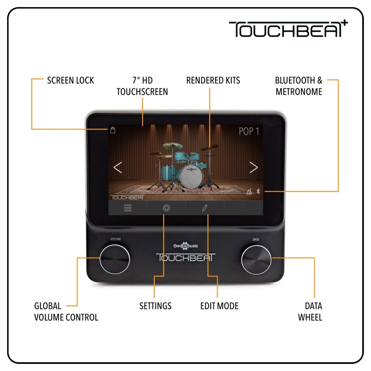 TOUCHBEAT Plus Electronic Drum Kit