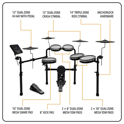 TOUCHBEAT Plus Electronic Drum Kit