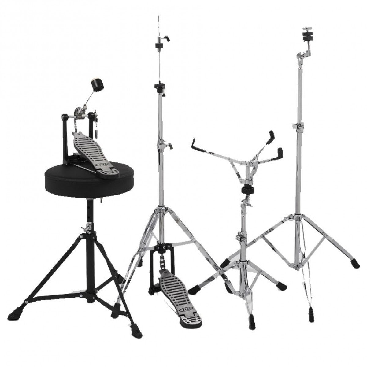 PDP CENTERstage 5-Piece Complete Drum Kit 22", Ruby Red Sparkle (Hardware, Cymbals & Throne)