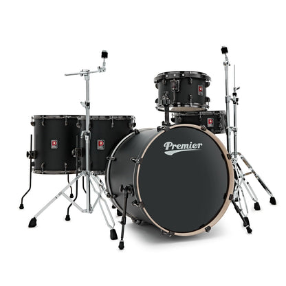 Premier Artist 22" 5pc Heavy Rock Shell Pack, Matte Black