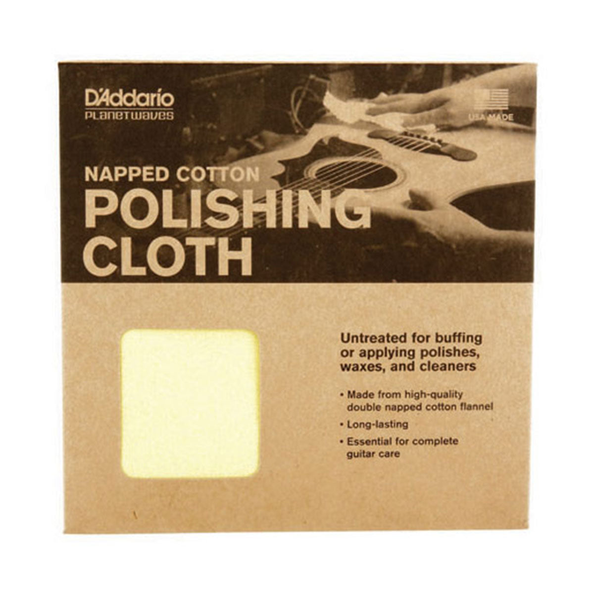 D’Addario PWPC2 Napped Cotton Polish Cloth for all Instruments