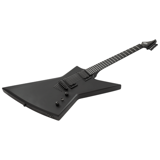 S by Solar EB4.6C Electric Guitar – Carbon Black Matte (Gig Bag Included)