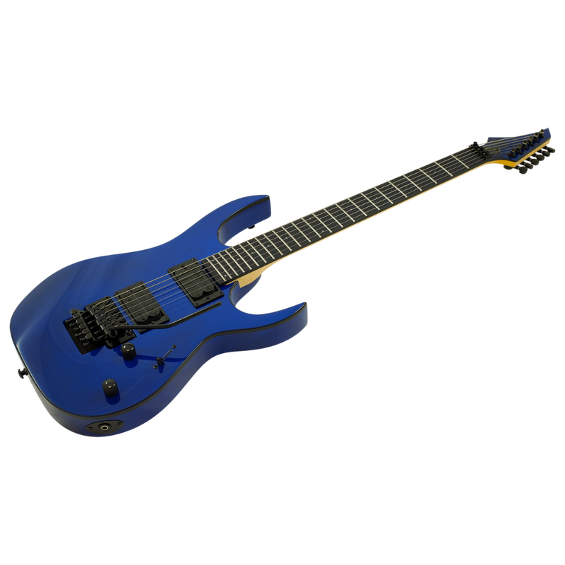 S by Solar SB4.6FRFBL Electric Guitar – Flame Blue