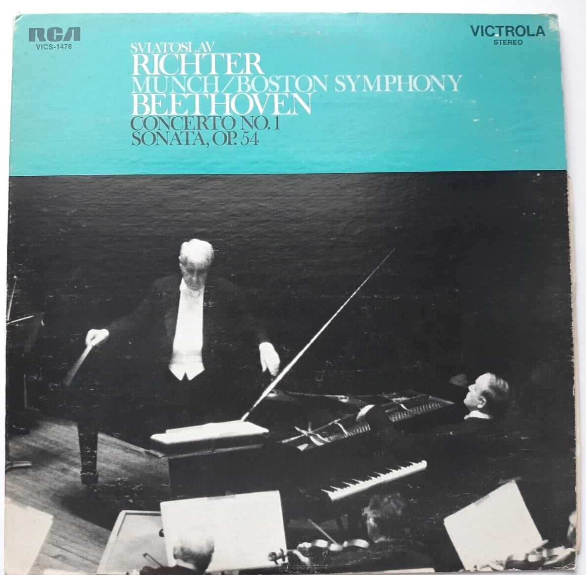 Beethoven Piano Concerto No. 1 & Sonata No. 22 Richter & Munch 12" Vinyl