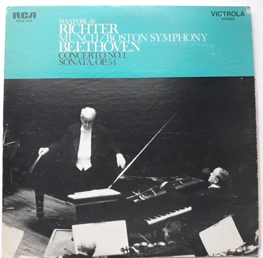 Beethoven Piano Concerto No. 1 & Sonata No. 22 Richter & Munch 12" Vinyl