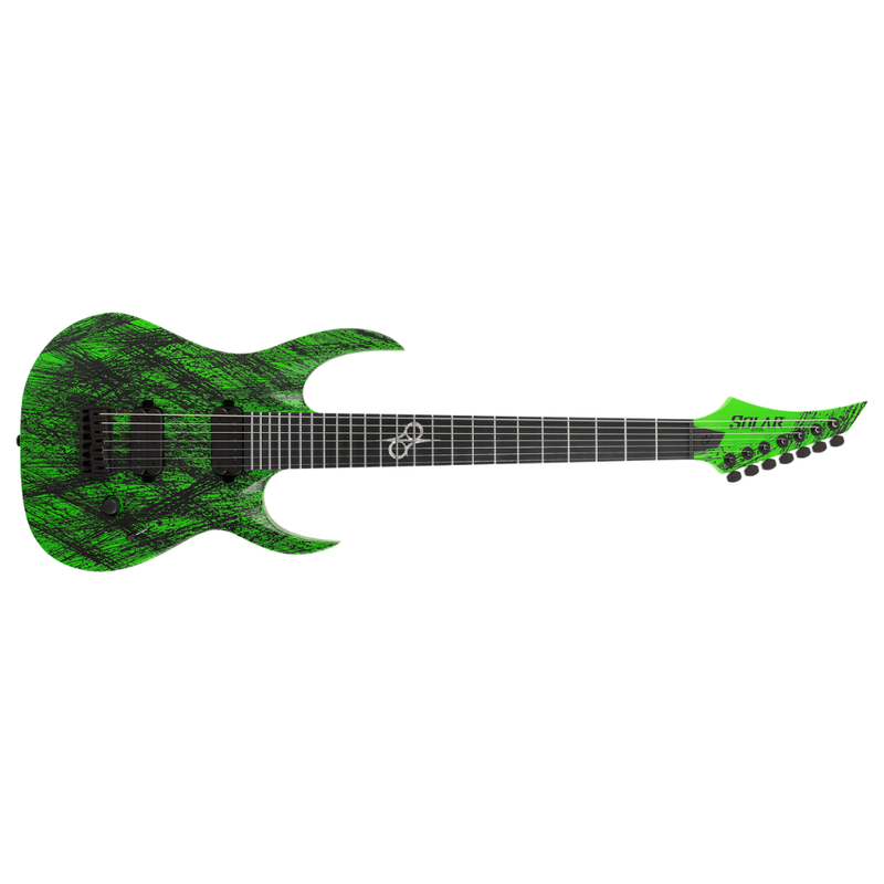 Solar Guitars A2.7GN Canibalismo+ – Green Neon Open Pore Matte