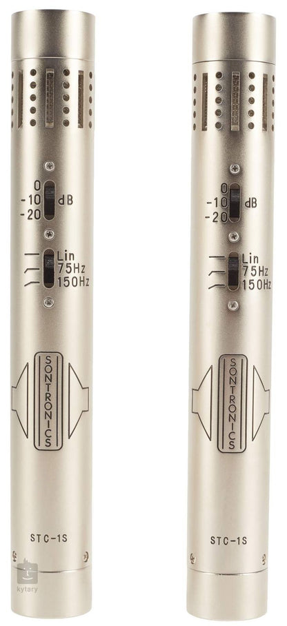 Sontronics STC-1S Stereo Pair of Condenser Microphones, Silver
